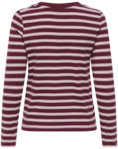 JDY - JDYPisa Print Langærmet Top - Windsor Wine